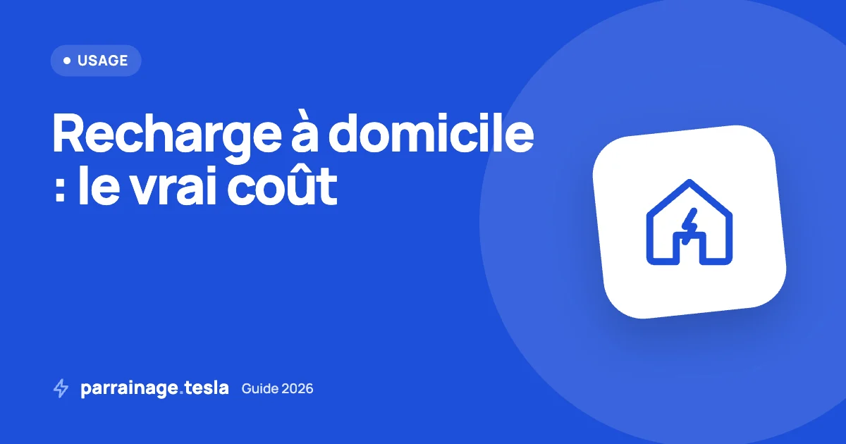 Recharger sa Tesla à la maison : coût réel selon votre abonnement