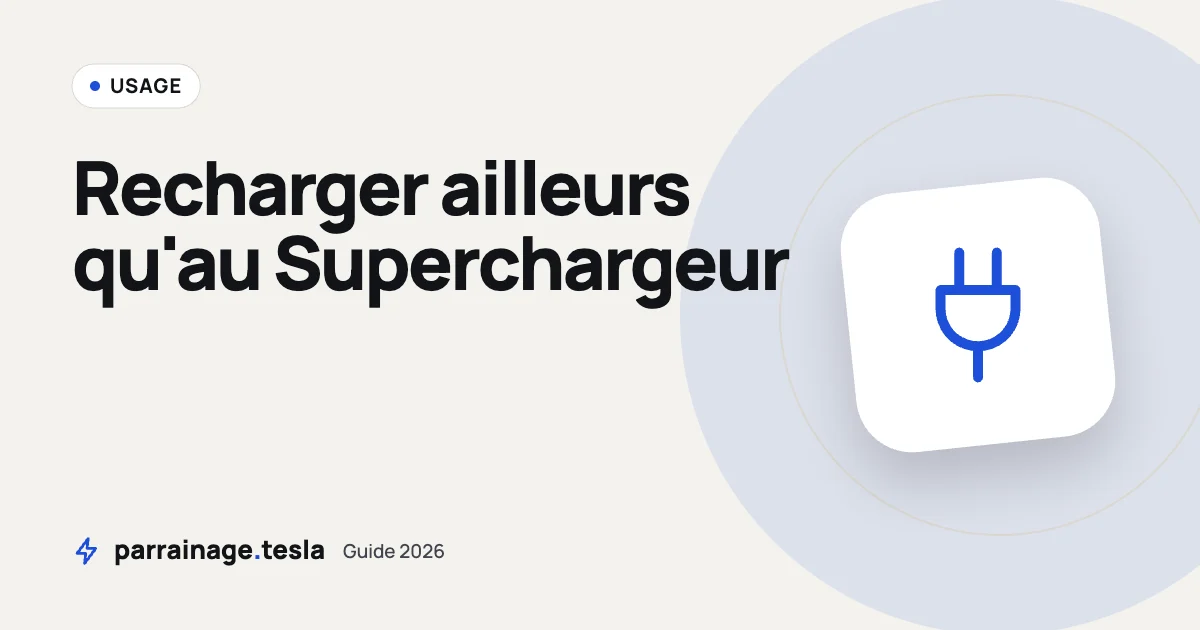 Recharger sa Tesla hors Superchargeur : bornes, cartes, applis